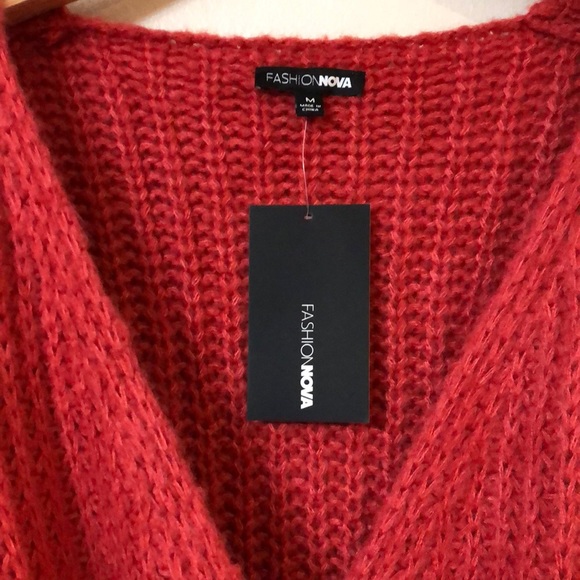 NEW Fashion Nova waiting For You Surplice Sweater - Picture 7 of 9